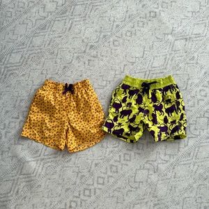 Lot of two size 6 vilebriquin swim trunks boy